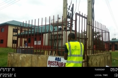 Inspection of one of the Transformers at the University