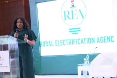 REA MD/CEO, Mrs Damilola Ogunbiyi during the Rural Electrification  Energizing Education Programme female Stem Workshop in Lagos