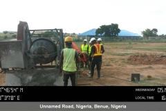 Training on the use of concrete mixer and the associated mixing ratios