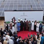 Group photo of VIPs at the commissioned EEP solar hybrid power plant at Bayero University, Kano state