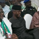 H.E Adamu Adamu,Honourable Minister of Education, Vice President Yemi Osinbajo, SAN, GCON, H.E Abdullahi Ganduje, G