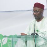 Honourable Aliyu Magaji, Chairman House of Representatives Committee on Power delivering his remarks