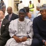 L-R Evangelis Kamaris, CEO Metka, Prof. James Momoh, Chairman NERC and Dafe Akpeneye Commissioner Legal NERC