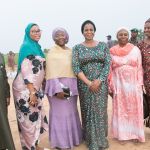 Susan Igata, Engr. Rose Udoh, Damilola Ogunbiyi, Rakiya Ahman, Amina Sugha, Alhassan Alhassan during the commissioning of EEP at BUK